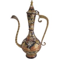 Vintage Krug Dekanter Mit Deckel Wohndekor Dekorativ Regal Display Ständer Dekor Bauernhaus Rustikal Tunesien Fait Main/Chez Rai Vintage Krug Dekanter Mit Deckel Wohndekor Dekorativ Regal Display Ständer Dekor Bauernhaus Rustikal Tunesien Fait Main/Chez Rai von ChezRai