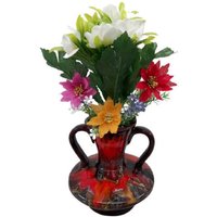 Vintage Vallauris Stil Vase Home Decor Keramik Regal Display Ornament Auffällige Farbige Kanne Zwei Henkeltopf Um 1960Er Jahre/Chez Rai Vintage Vallauris Stil Vase Home Decor Keramik Regal Display Ornament Auffällige Farbige Kanne Zwei Henkeltopf Um 1960Er Jahre/Chez Rai von ChezRai