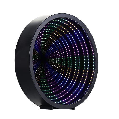 Chi-buy Infinity Mirror Tunnel Light LED Night Light 3D Mirror Wall Lights Desktop Lamp Wedding Festival Party Decoration Light Sign Illusion Light Tunnel Mirror Light (Battery Powered) von Chi-buy