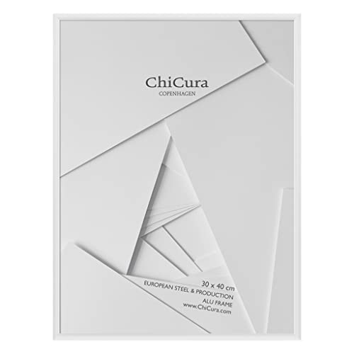ChiCura Acryl Aluminium Rahmen, 30 cm x 40 cm Größe, Weiß von ChiCura