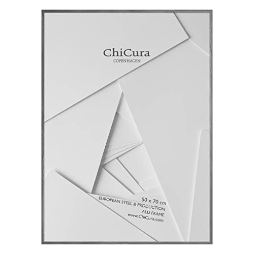 ChiCura Acryl Aluminium Rahmen, 50 cm x 70 cm Größe, Gebürstetes Anthrazit von ChiCura