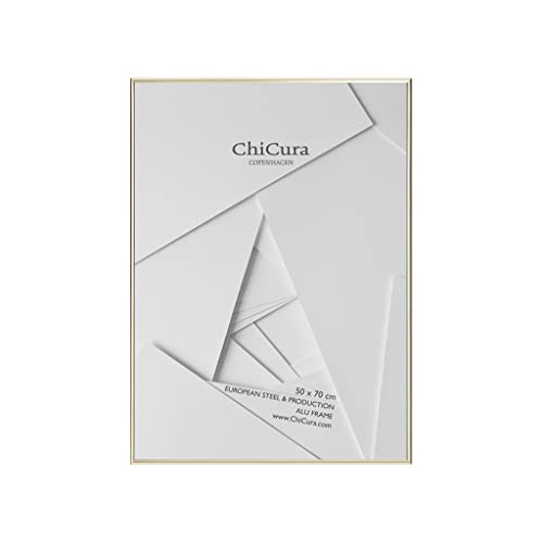 ChiCura Acryl Aluminium Rahmen, 50 cm x 70 cm Größe, Golden von ChiCura