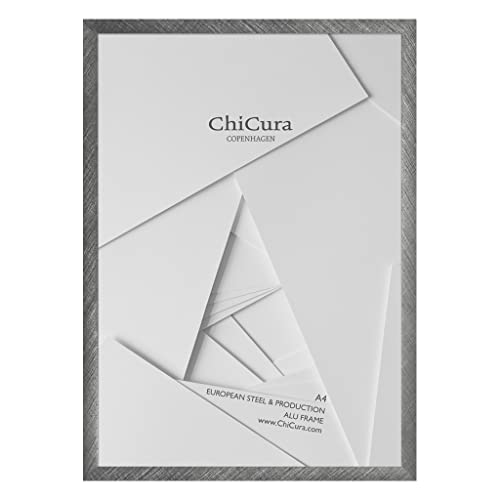 ChiCura Acryl Aluminium Rahmen, A4 Größe, Gebürstetes Anthrazit von ChiCura