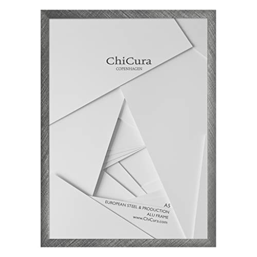 ChiCura Acryl Aluminium Rahmen, A5 Größe, Gebürstetes Anthrazit von ChiCura
