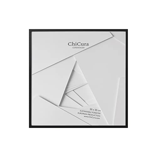 ChiCura Acryl Hölzern Rahmen, 50 cm x 50 cm Größe, Schwarz von ChiCura