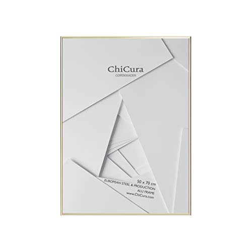 ChiCura Glas Aluminium Rahmen, 50 cm x 70 cm Größe, Golden von ChiCura