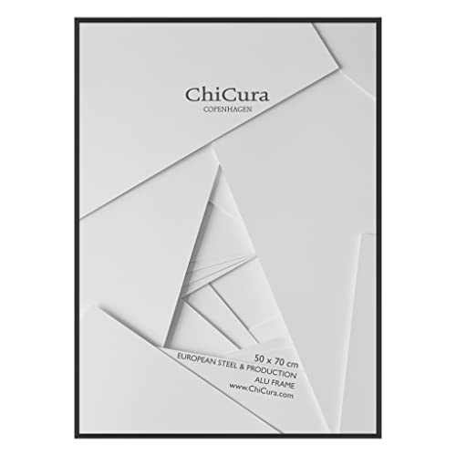ChiCura Glas Aluminium Rahmen, 50 cm x 70 cm Größe, Schwarz von ChiCura