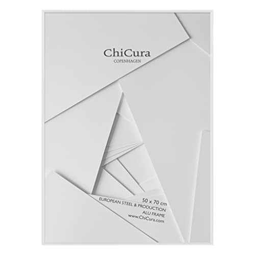 ChiCura Glas Aluminium Rahmen, 50 cm x 70 cm Größe, Weiß von ChiCura