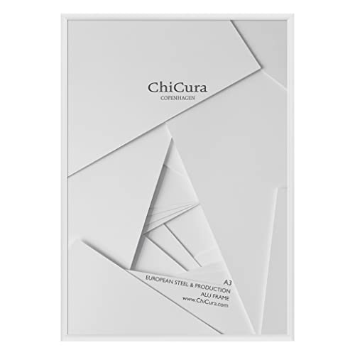 ChiCura Glas Aluminium Rahmen, A3 Größe, Weiß von ChiCura
