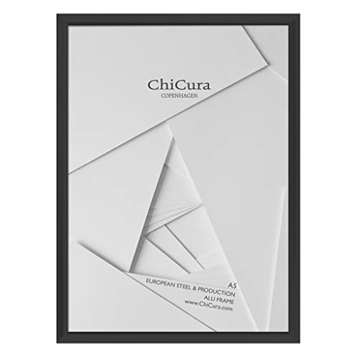 ChiCura Glas Aluminium Rahmen, A5 Größe, Schwarz von ChiCura