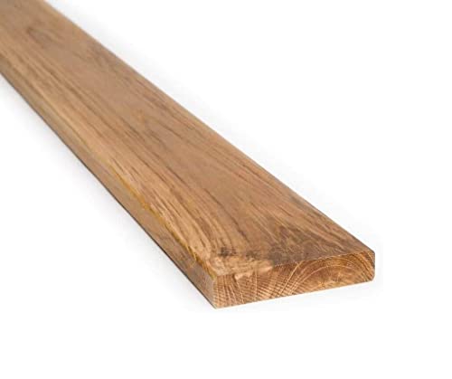 Chia-Direct teakholz Brett glatt 21mm x 80mm (länge 105cm) von Chia-Direct