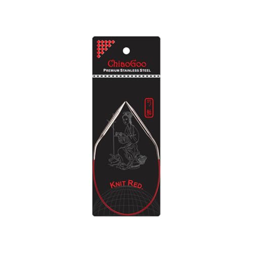 ChiaoGoo Knit RED circular needle 30cm 3.50mm - 1pc von chiaogoo