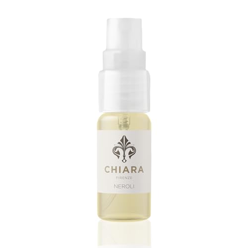 Chiara Firenze - Neroli Ambient Fragrance 10ml Spray Made in Italy | Birne - Neroli - Süße Vanille | Natürlicher Raumduft Entspannung und Wohlbefinden Originelles Geschenk Italienische Handwerkskunst von Chiara Firenze