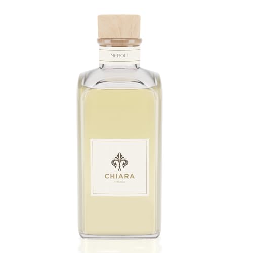 Chiara Firenze – Ambient Fragrance Neroli 100ml Flasche+Sticks | Made in Italy | Birne - Neroli - Süße Vanille | Natürlicher Raumduft | Entspannung und Wohlbefinden| Originelles Geschenk von Chiara Firenze