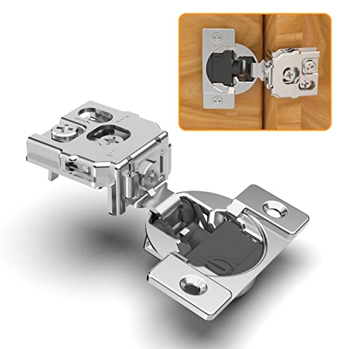 10 Pack 1" Overlay 4D Soft Close Concealed Hinges for Face Frame Door, Adjustable Closing Speed, Self Close Satin Nickel, 105° Open Angle Concealed Stainless Steel Hinges for Cabinet 10 Pack 1" Overlay 4D Soft Close Concealed Hinges for Face Frame Door, Adjustable Closing Speed, Self Close Satin Nickel, 105° Open Angle Concealed Stainless Steel Hinges for Cabinet von Chibery