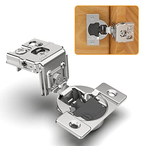 Chibery 2 Pack 1-3/8" Overlay 4D Soft Close Concealed Hinges for Face Frame Door, Adjustable Closing Speed, Self Close Satin Nickel, 105° Open Angle Concealed Stainless Steel Hinges for Cabinet Chibery 2 Pack 1-3/8" Overlay 4D Soft Close Concealed Hinges for Face Frame Door, Adjustable Closing Speed, Self Close Satin Nickel, 105° Open Angle Concealed Stainless Steel Hinges for Cabinet von Chibery