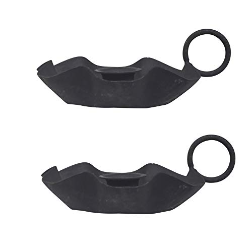 Chic Antigue 2er Set Kammerleuchter für Spitz-Kerzen in Antique schwarz Durchmesser Deko Landhaus Vintage 8,5 cm von Chic Antigue