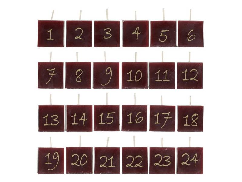 Chic Antique Adventskerze Adventskalender Kerzen 24 Stück von Chic Antique