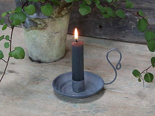 Chic Antique Alter französischer Kammerleuchter Kerzenständer Kerzenhalter mit Griff Ø9cm Chic Antique Alter französischer Kammerleuchter Kerzenständer Kerzenhalter mit Griff Ø9cm von Chic Antique