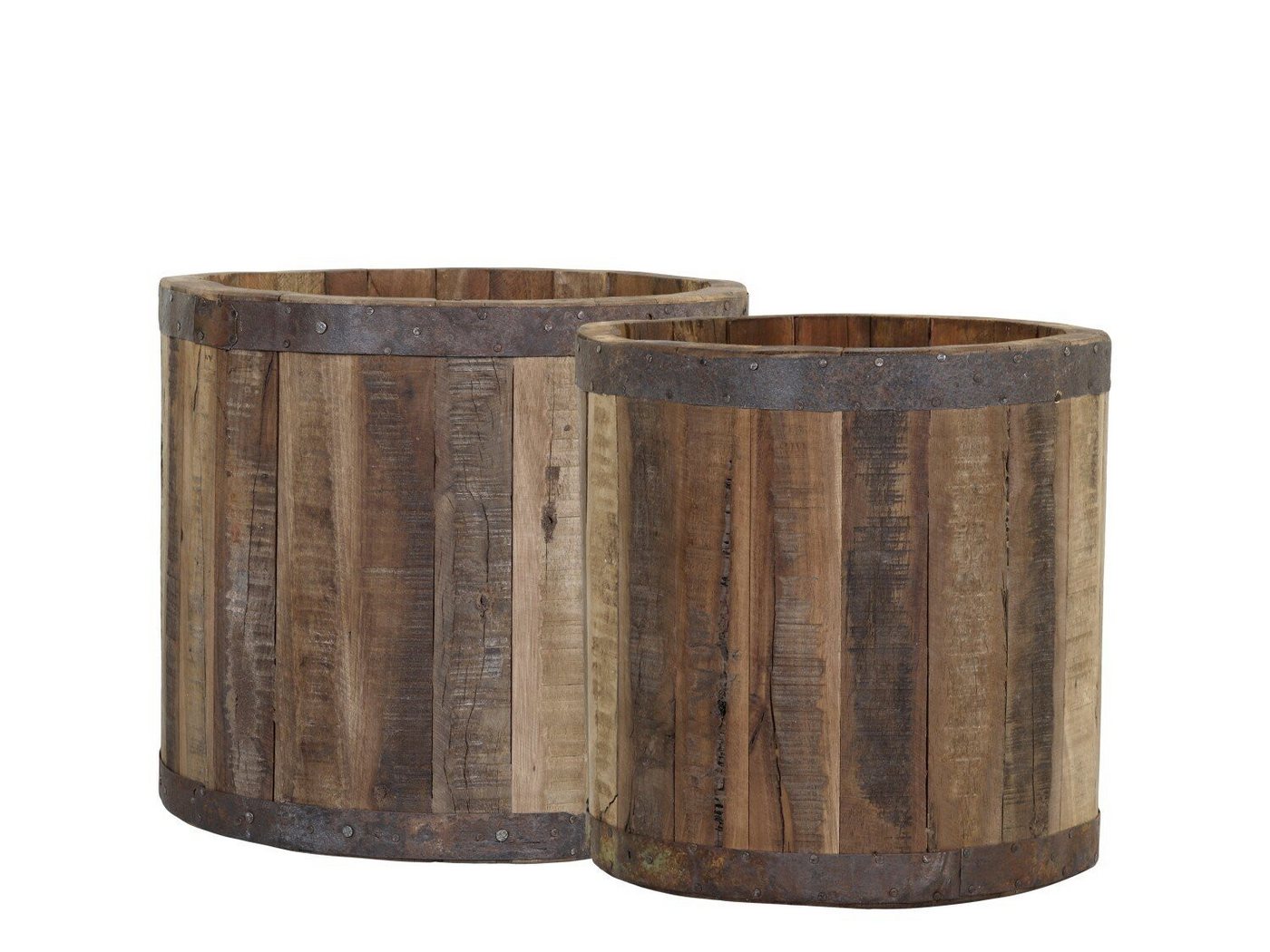 Chic Antique Blumentopf Grimaud Holz 2er Set Chic Antique Blumentopf Grimaud Holz 2er Set von Chic Antique