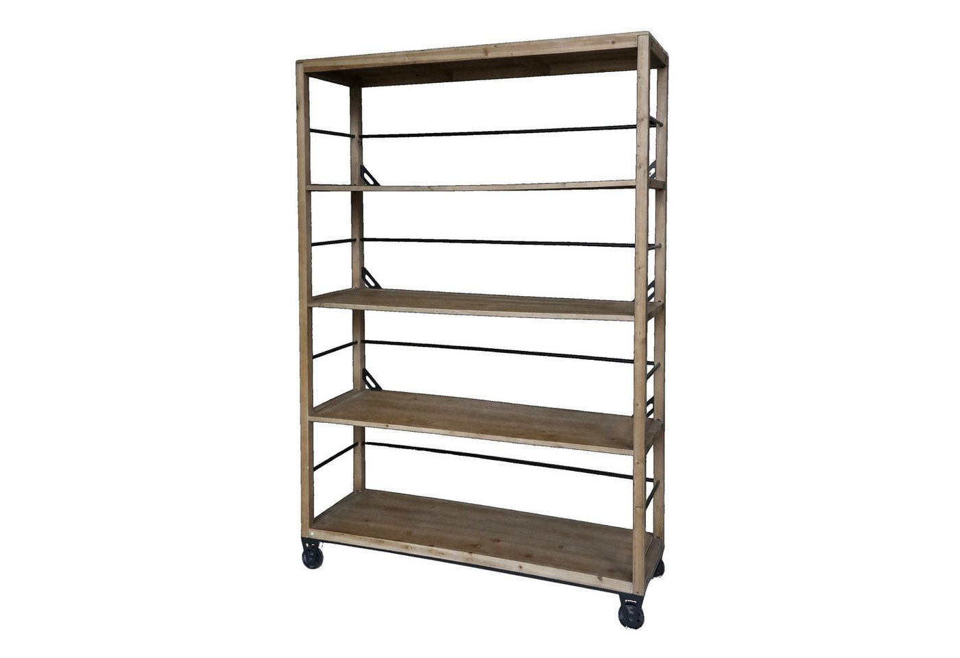 Chic Antique Bücherregal Vintage Regal Cédric auf Rädern 200x150 cm Chic Antique Bücherregal Vintage Regal Cédric auf Rädern 200x150 cm von Chic Antique