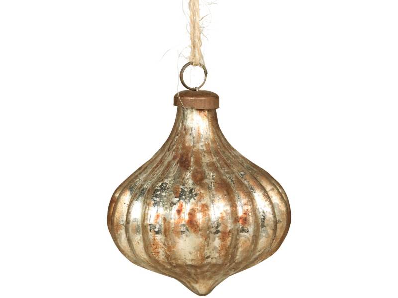 Chic Antique Christbaumschmuck Weihnachtsanhänger Glas Antikmokka oder Moos- Christbaumschmuck von Chic Antique