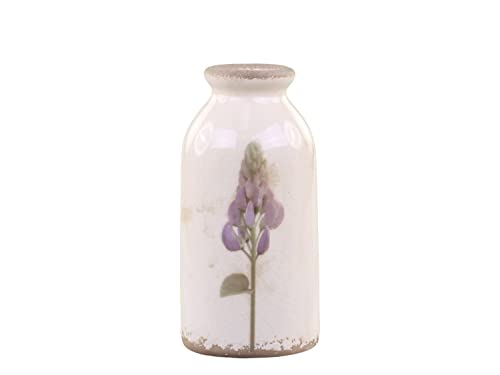 Chic Antique Deko Flasche Vase Versailles Blumenmuster Creme Keramik H 15,5 cm Landhaus Vintage Chic Antique Deko Flasche Vase Versailles Blumenmuster Creme Keramik H 15,5 cm Landhaus Vintage von Chic Antique