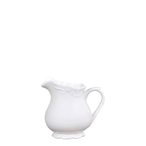 Chic Antique | Edle Kanne Kännchen H 9 cm 250 ml Milchkanne Wasserkrug | 100% Porzellan Weiß | perfekt für Kaffeekränzchen, Tea Time und Dekoration | aus der Provence-Serie Chic Antique | Edle Kanne Kännchen H 9 cm 250 ml Milchkanne Wasserkrug | 100% Porzellan Weiß | perfekt für Kaffeekränzchen, Tea Time und Dekoration | aus der Provence-Serie von Chic Antique