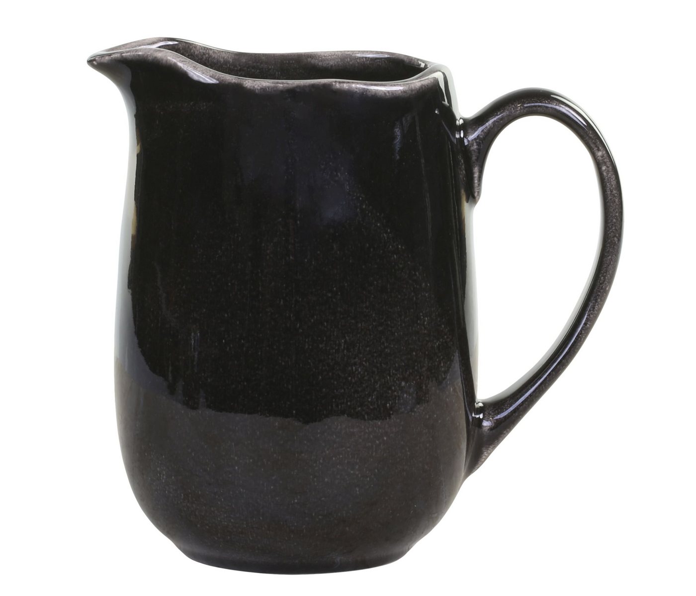 Chic Antique Kanne Kanne Krug Karaffe Calais 1 Liter Steingut Schwarz Chic Antique von Chic Antique