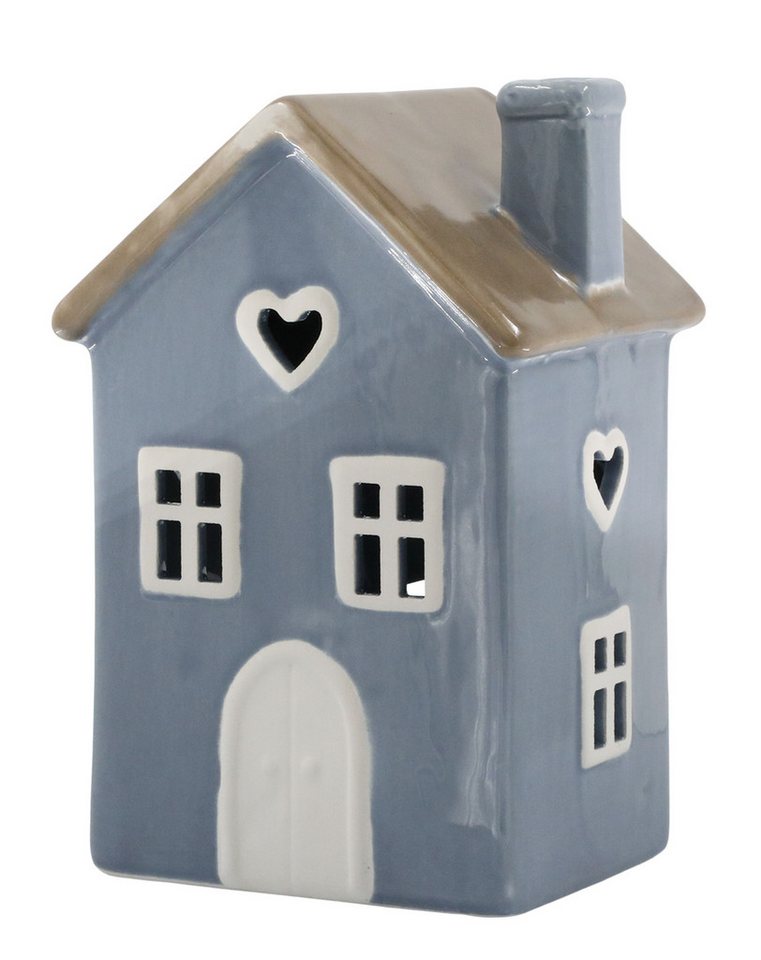 Chic Antique Kerzenhalter Chic Antique - Lichterhaus Teelichthaus Windlicht H 18cm Blau Keramik Chic Antique Kerzenhalter Chic Antique - Lichterhaus Teelichthaus Windlicht H 18cm Blau Keramik von Chic Antique