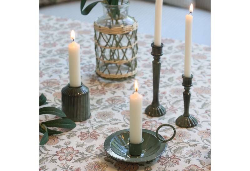 Chic Antique Kerzenleuchter Kammerleuchter H4/D11 cm antique verte (1 St) von Chic Antique