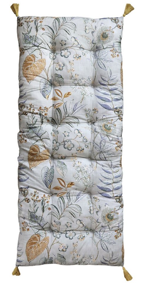 Chic Antique Liegenauflage Chic Antique - Liegestuhl Auflage Polster 180x70cm Blumenmuster Opal von Chic Antique