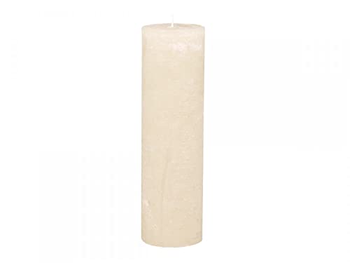 Chic Antique Macon rustikale Stumpenkerze Kerze Antik Altarkerzen 100% Paraffin Lange Brenndauer (Nude, 35x10 cm) von Chic Antique