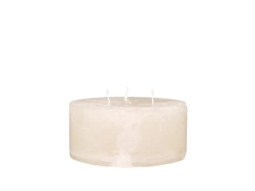 Chic Antique Macon rustikale Stumpenkerze Kerze Antik Altarkerzen 100% Paraffin Lange Brenndauer (Nude, 7x15 cm) von Chic Antique