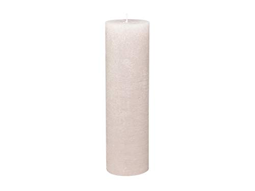 Chic Antique Macon rustikale Stumpenkerze versch.Farben ud Größen Kerze Antik NEU Altarkerzen 100 % Paraffin lange Brenndauer (Rose, 35x10cm) von Chic Antique