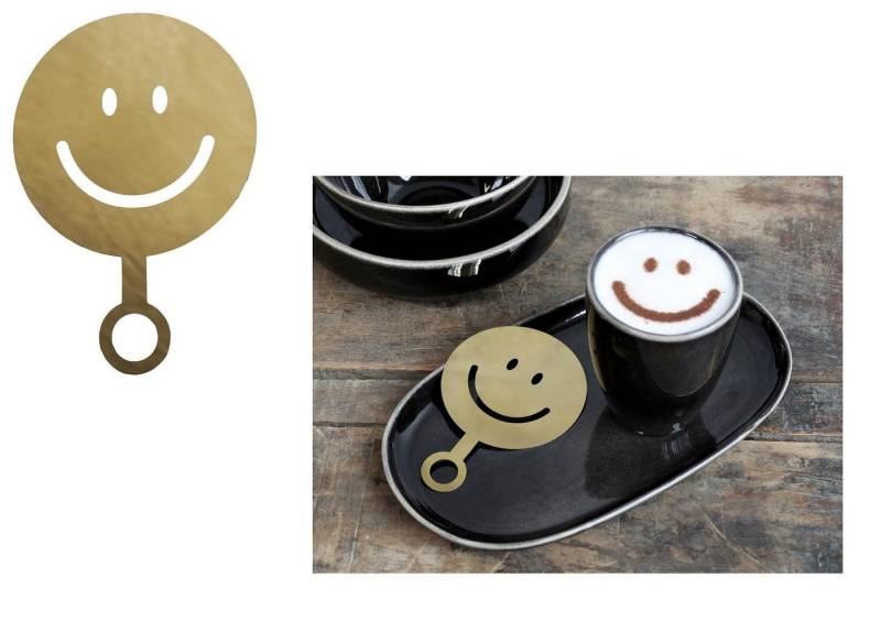 Chic Antique Motivschablone Kaffee Schablone Smiley Chic Antique 61646-13 von Chic Antique