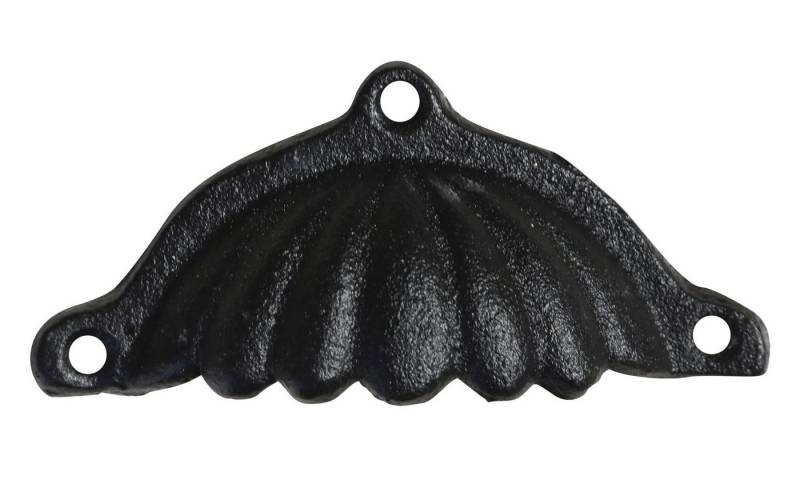 Chic Antique Muschelgriff Möbelgriff Schubladengriff Griff Möbelknauf Knauf Schwarz Chic von Chic Antique