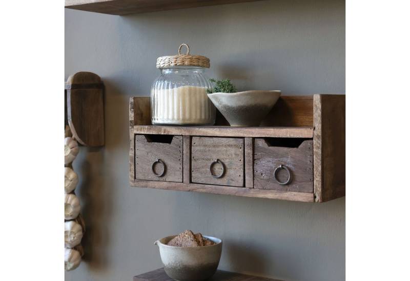 Chic Antique Regal Grimaud Regal / Aufsatz Box mit Schubladen L36 cm natur, 1-tlg. von Chic Antique