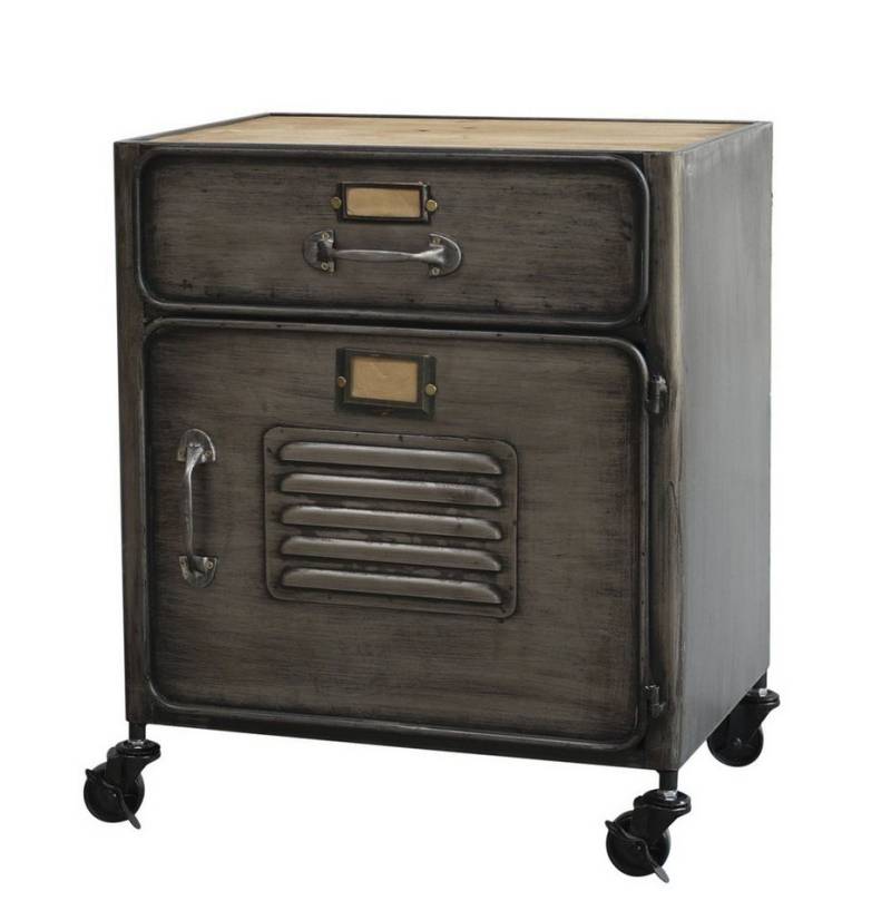 Chic Antique Rollcontainer Factory Schrank Rollcontainer Nachttisch Metall 54x47x34cm Chic Chic Antique Rollcontainer Factory Schrank Rollcontainer Nachttisch Metall 54x47x34cm Chic von Chic Antique