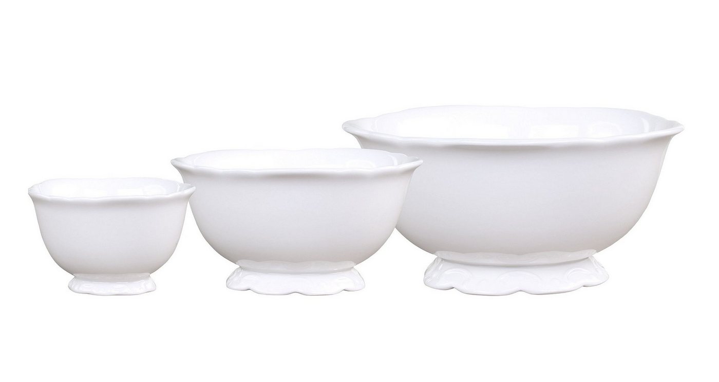 Chic Antique Schüssel Schalen Set 3 teilig "Provence" Porzellan Schale Schüssel Chic, Porzellan von Chic Antique