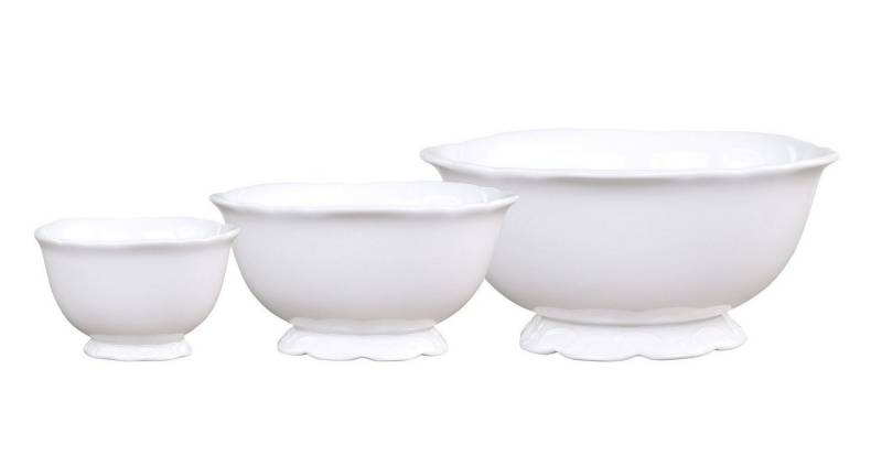 Chic Antique Schüssel Schalen Set 3 teilig "Provence" Porzellan Schale Schüssel Chic, Porzellan von Chic Antique