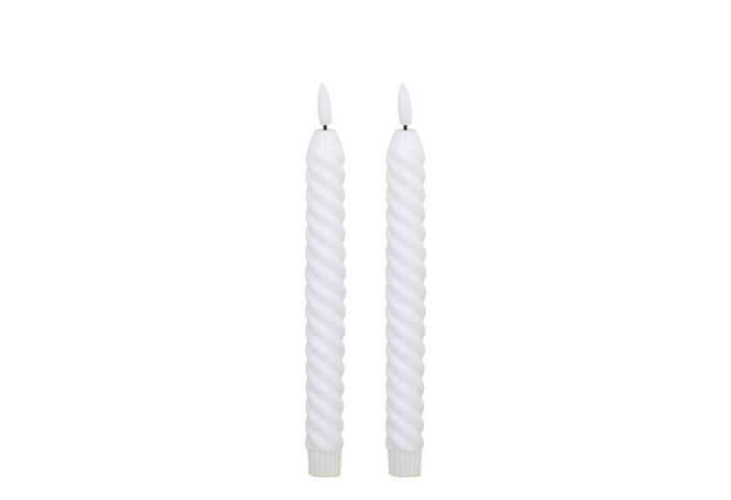 Chic Antique Spitzkerze Stabkerze LED gedreht 2er von Chic Antique