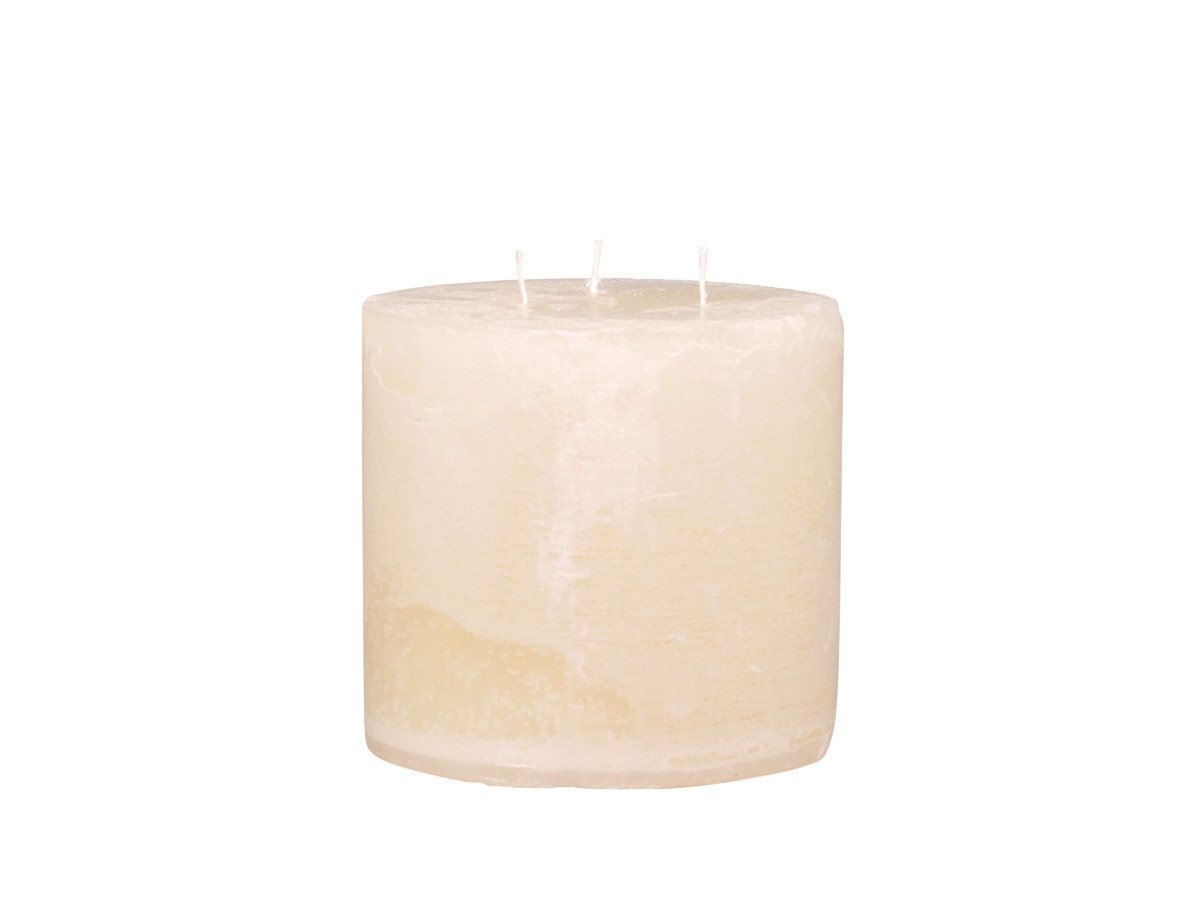 Chic Antique Stumpenkerze Stumpenkerze Rustikale Kerze Macon Paraffin 3-Docht H15xØ15cm, 3 Docht Kerze, Russfrei, Hochwertig, Brenndauer 80 Stunden von Chic Antique