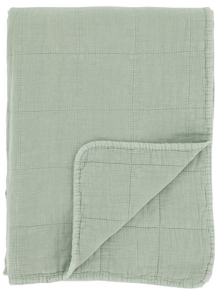 Chic Antique Tagesdecke Chic Antique - Decke Quilt Tagesdecke Kuscheldecke 180x130cm Grün von Chic Antique