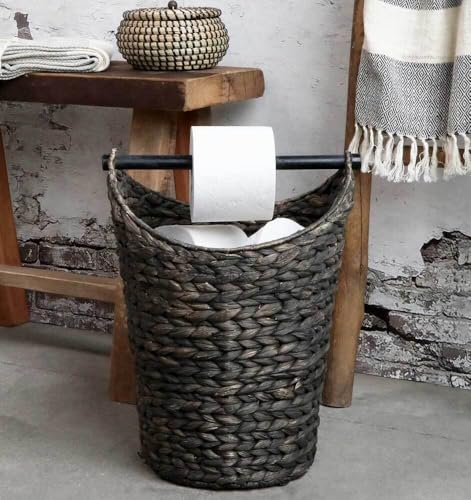 Chic Antique Toilettenpapierhalter Rattankorb Klopapier Korbhalter WC Rollenhalter von Chic Antique