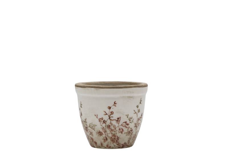 Chic Antique Übertopf Chic Antique * Chaville Übertopf H10,5/D12,5 cm creme Keramik (1 St) von Chic Antique