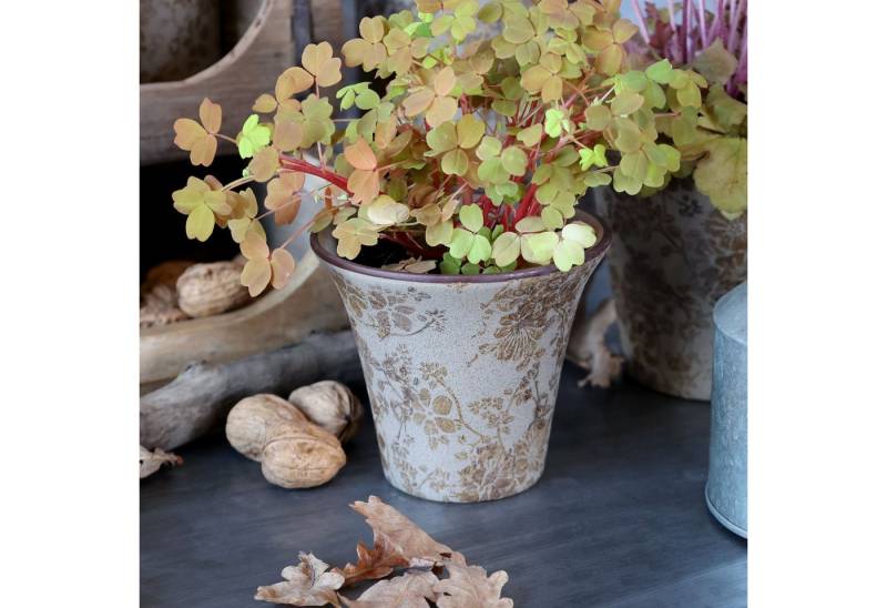 Chic Antique Übertopf Chic Antique * Übertopf Melun in latte H10,5/D12 cm Keramik (1 St) von Chic Antique