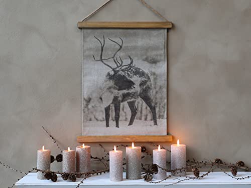 Chic Antique Wandbild Leinwandbild Rentier 40x50 cm Weihnachtsbild Hirsch Reindeer von Chic Antique
