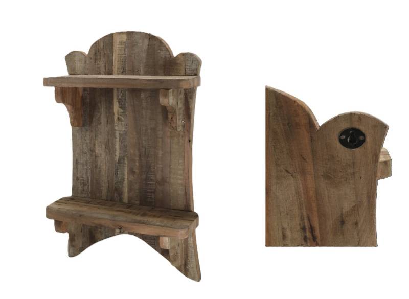 Chic Antique Wandregal Chic Antique Grimaud Regal Wandregal hängend m. 2 Regalbretter Alt Chic Antique Wandregal Chic Antique Grimaud Regal Wandregal hängend m. 2 Regalbretter Alt von Chic Antique