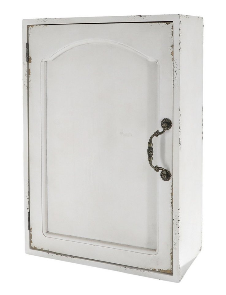 Chic Antique Wandregal Chic Antique - Wandschrank Hängeschrank mit Türe 50x35cm Holz Weiß von Chic Antique